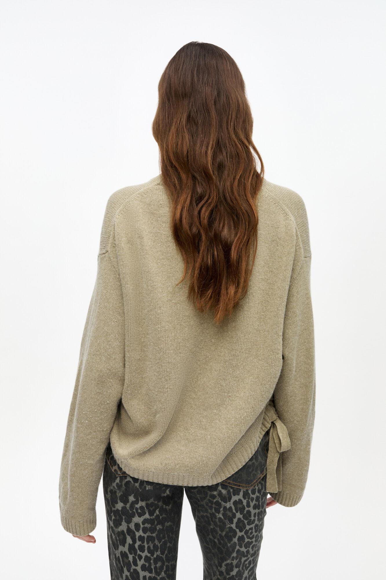 Brown Future Wool Mix Oversized Sweater Product Image