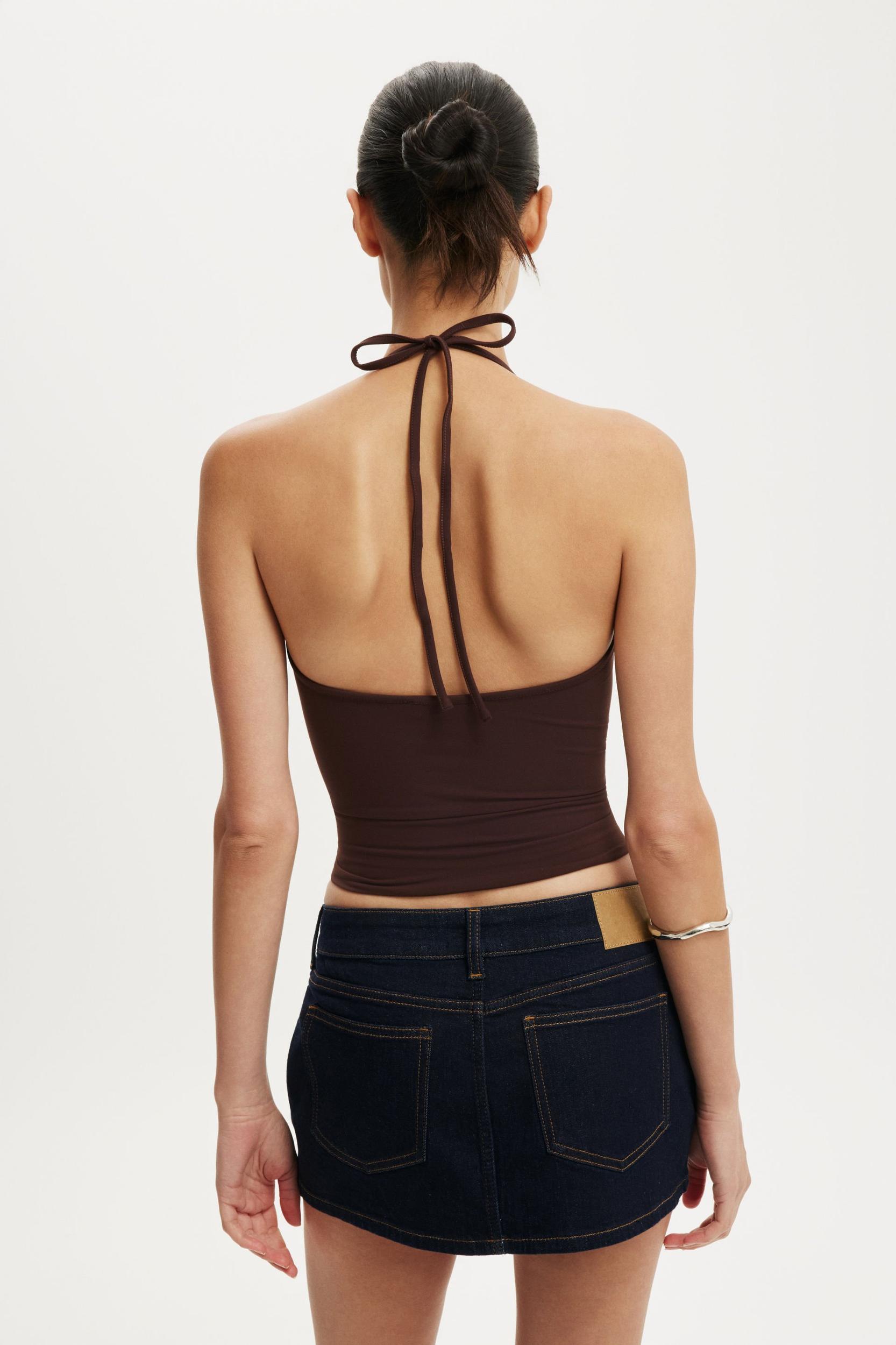 Micro Low Denim Skirt Product Image