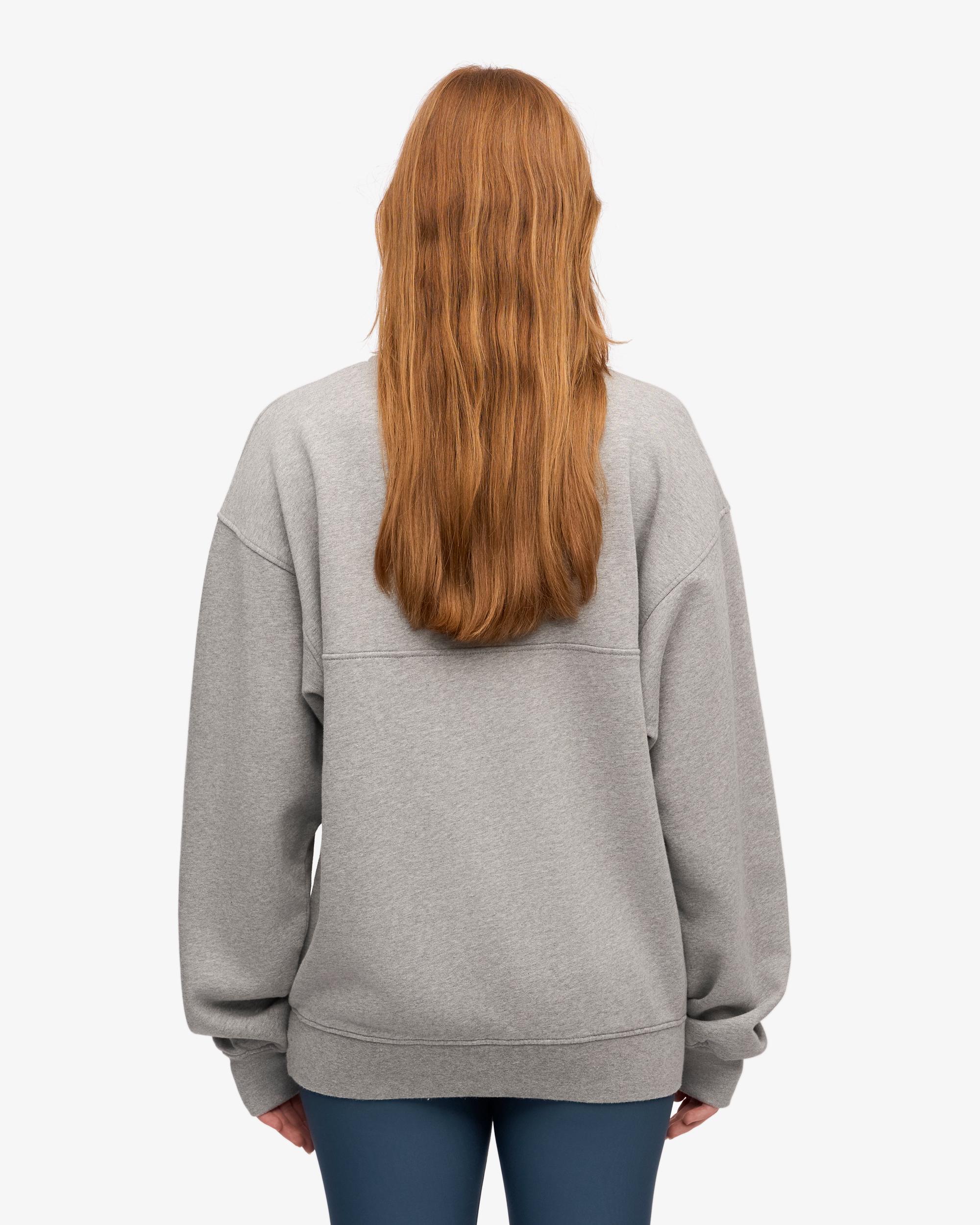 Organic Quarter Zip - Heather Grey Product Image