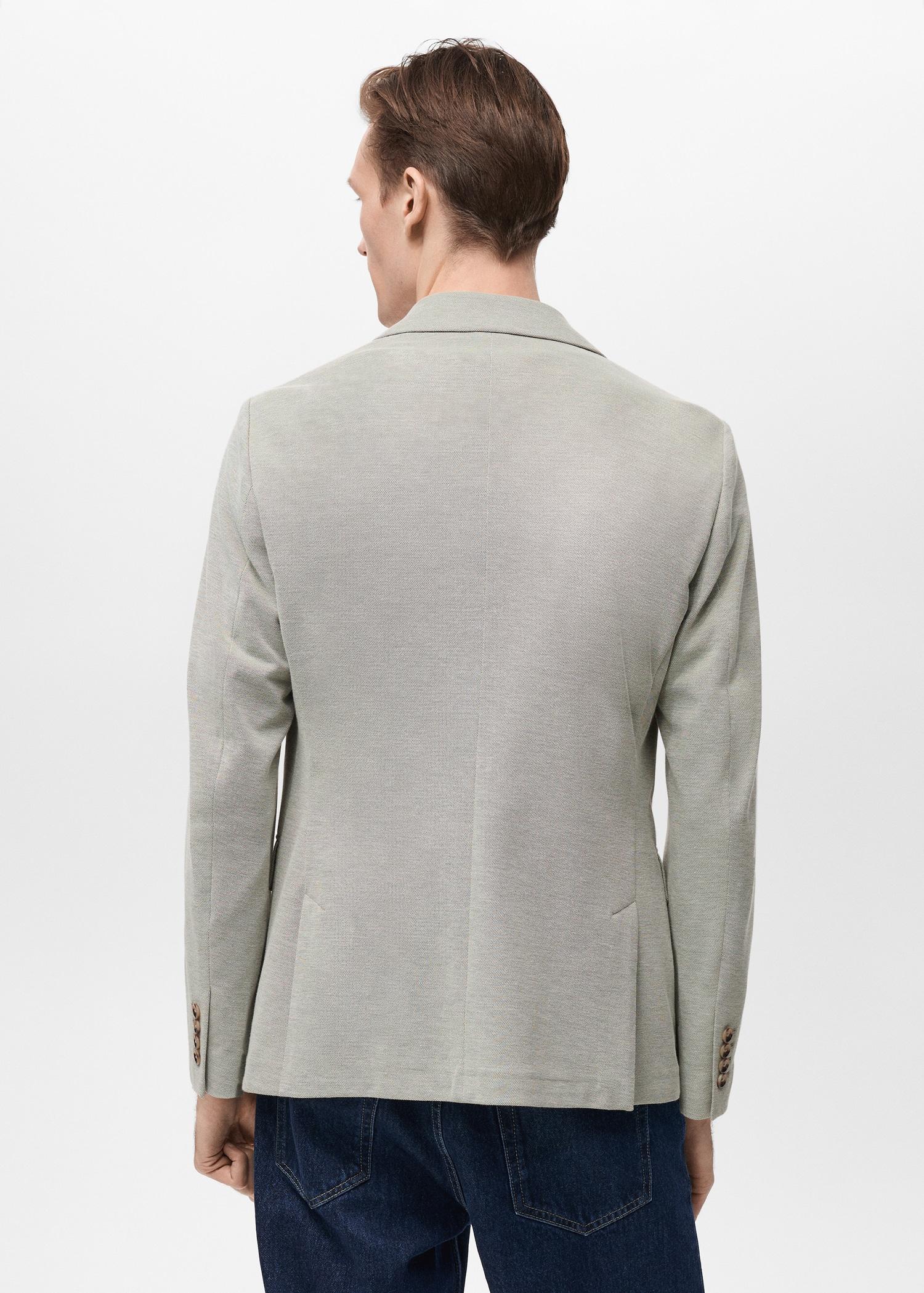 Verner slim-fit cotton blazer - Men | MANGO USA Product Image