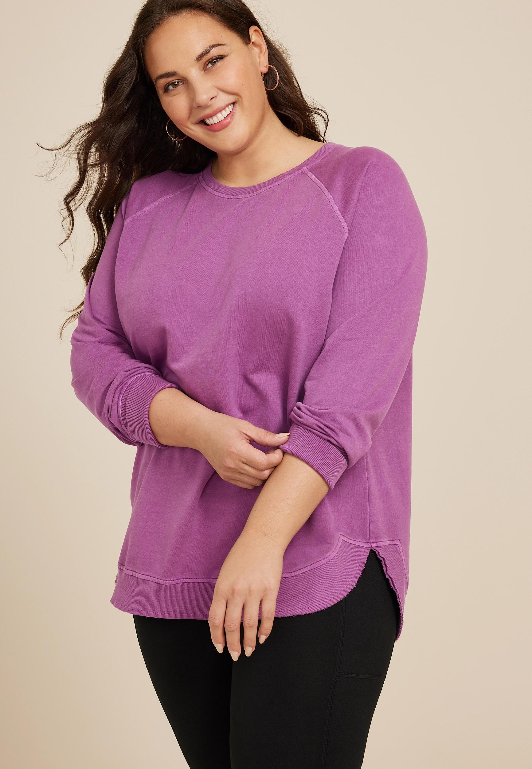 Maurices Plus Size Womens SunhavenCrew Neck Sweatshirt Product Image