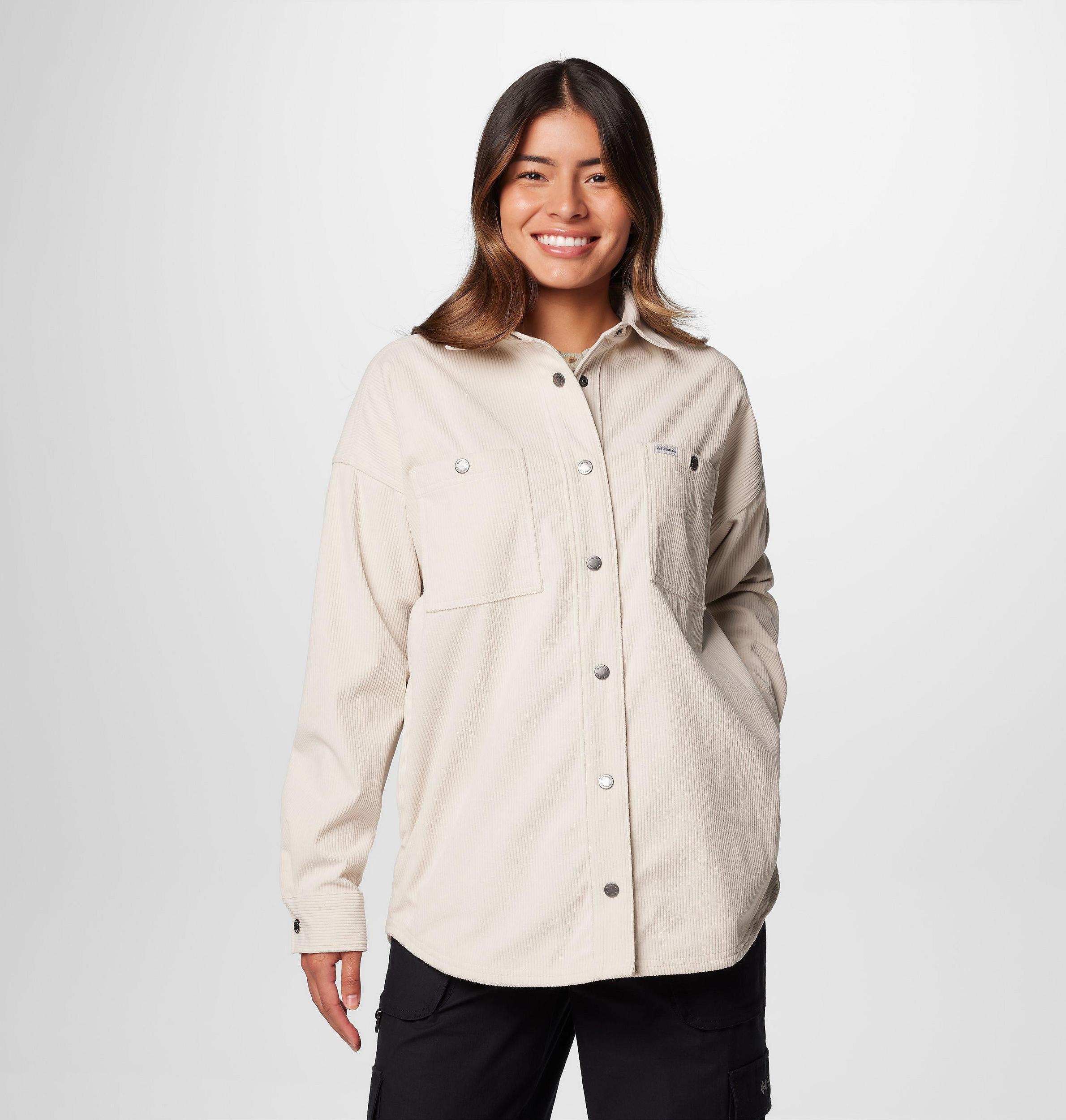 Columbia Womens Blue Point Creek Corduroy Shirt Jacket- Product Image