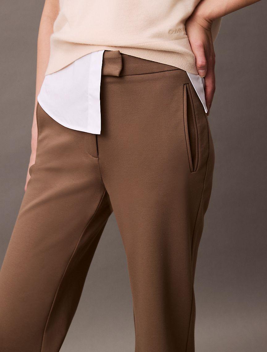 Ponte Flared Fit Pants Product Image