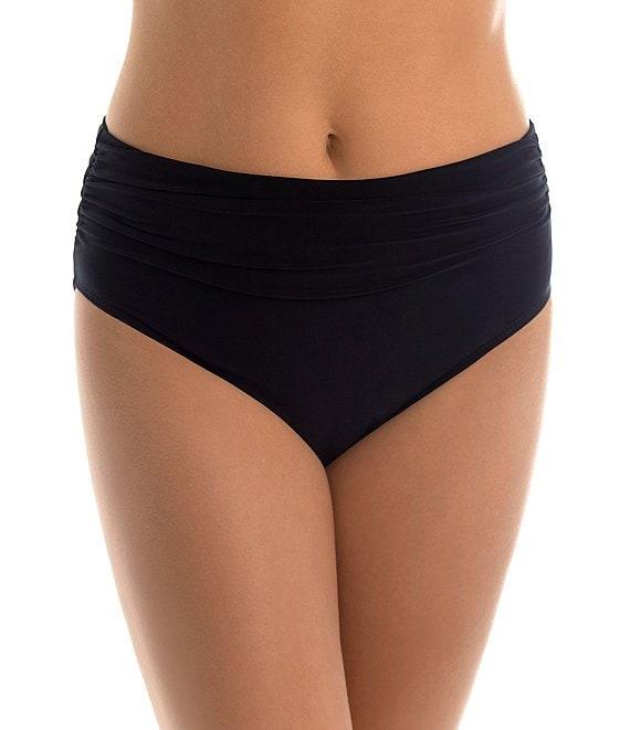 Magicsuit Solid Jersey Brief Shirred Swim Bottom Product Image