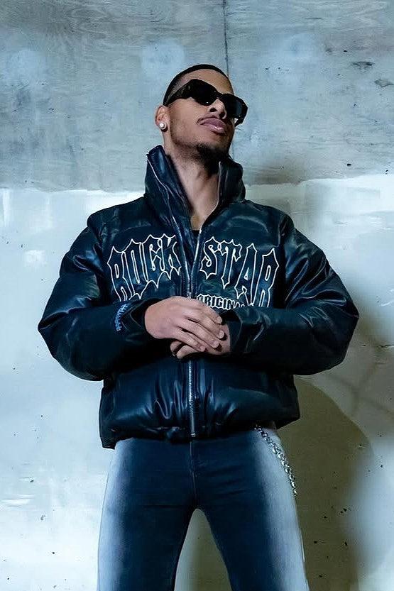 Ravi Black Puffer Jacket Male Product Image