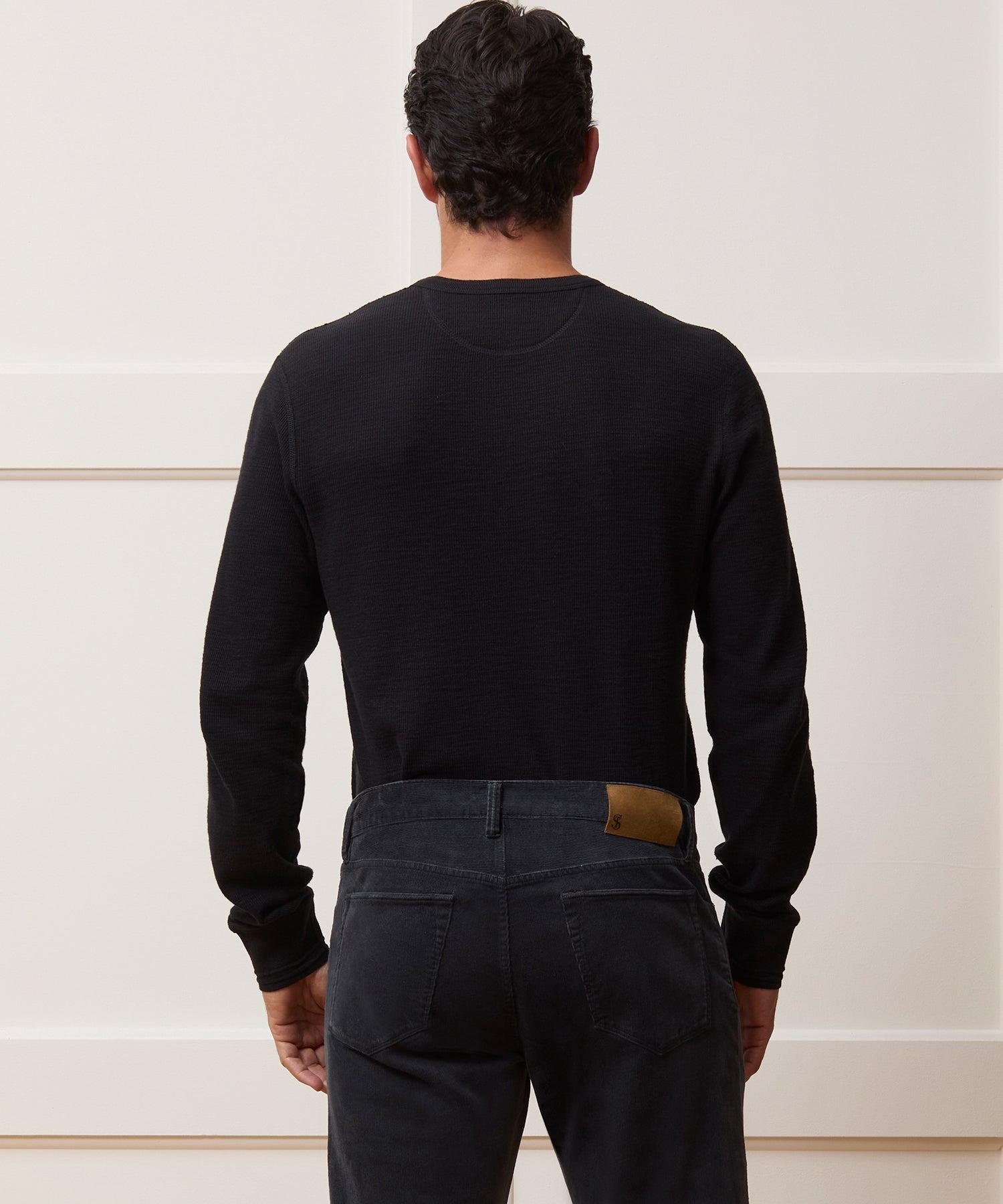 Lightweight Mini Waffle Henley Product Image