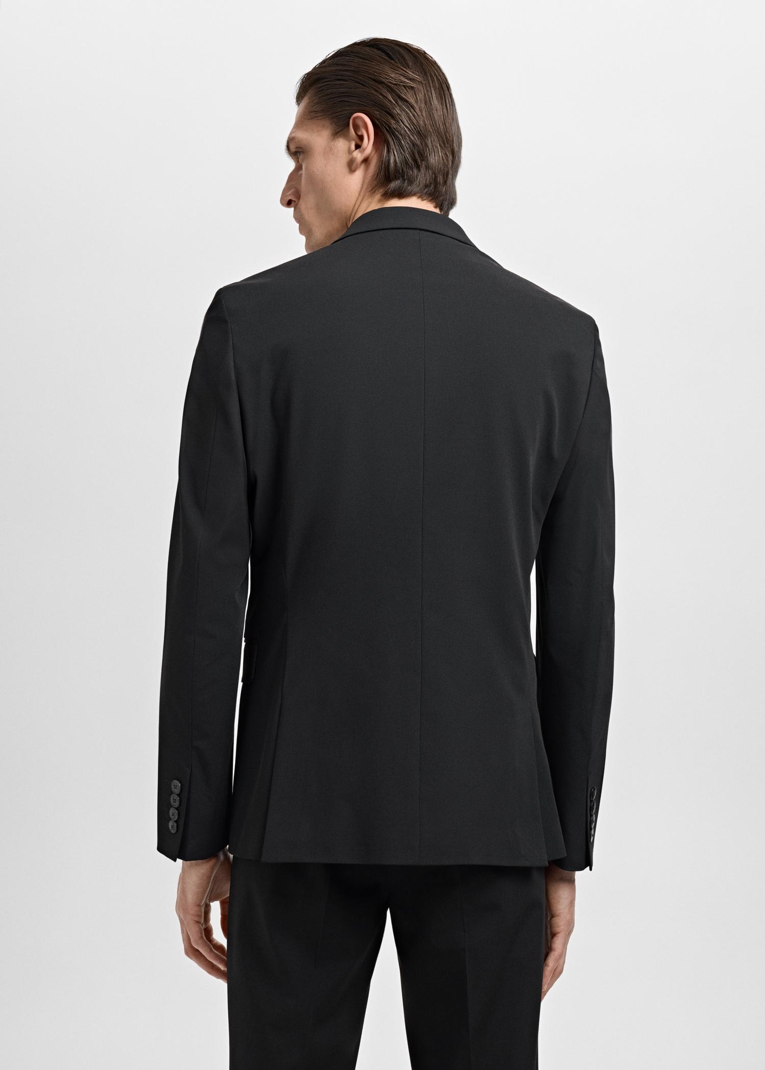 Super slim-fit suit jacket in stretch fabric - Men | MANGO USA Product Image
