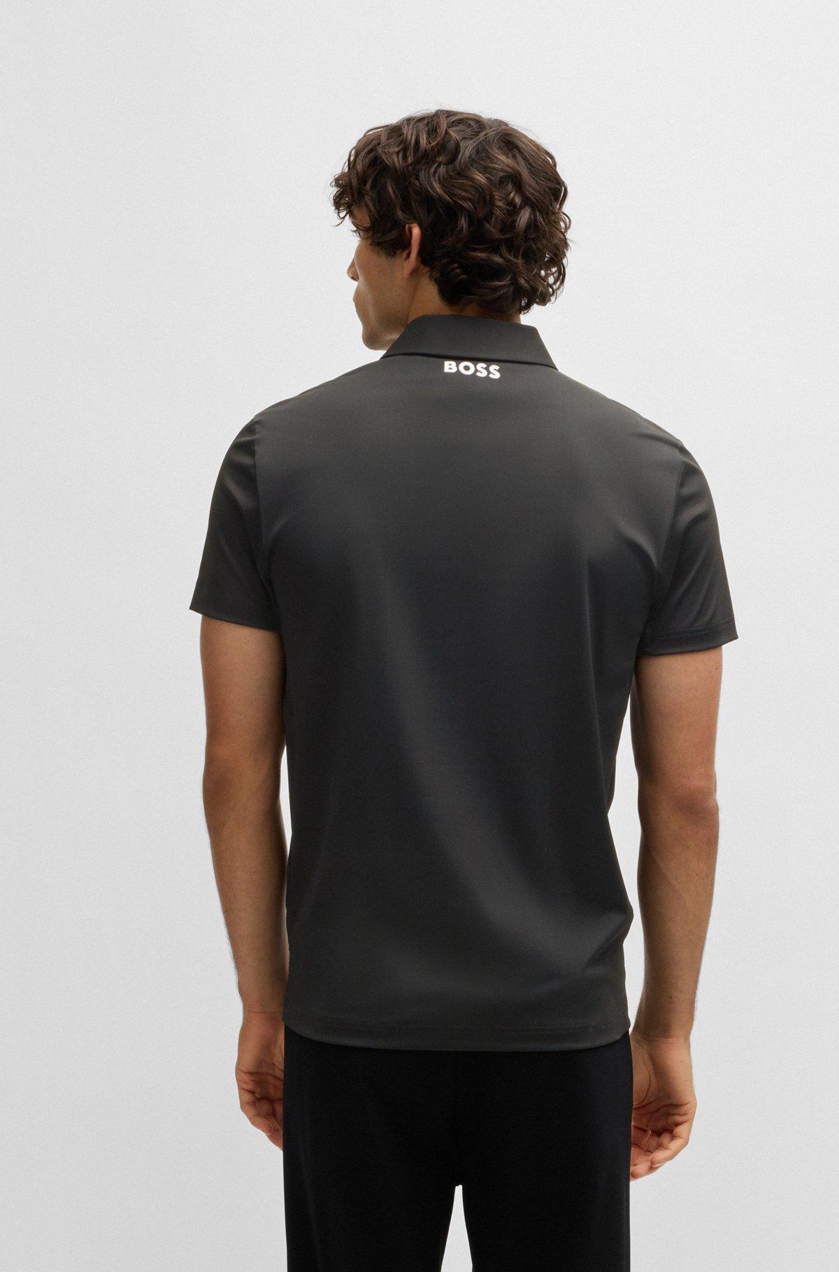 Paddy polo shirt in quick-dry ribbed fabric Product Image