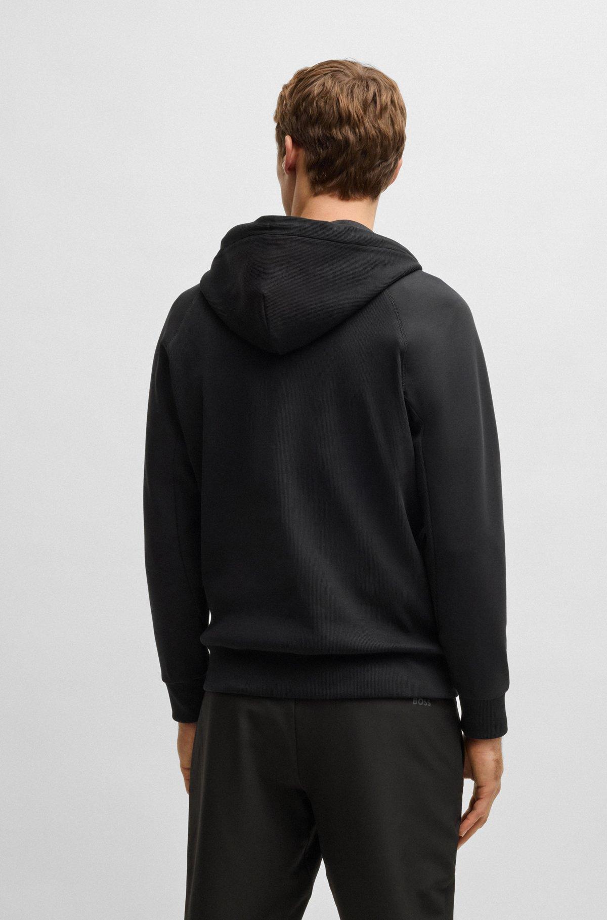 Zip-up hoodie with logo patch Product Image