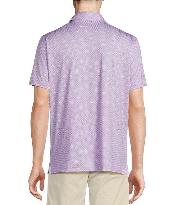 Cremieux Blue Label Performance Stretch Seashell Print Short Sleeve Polo Shirt Product Image