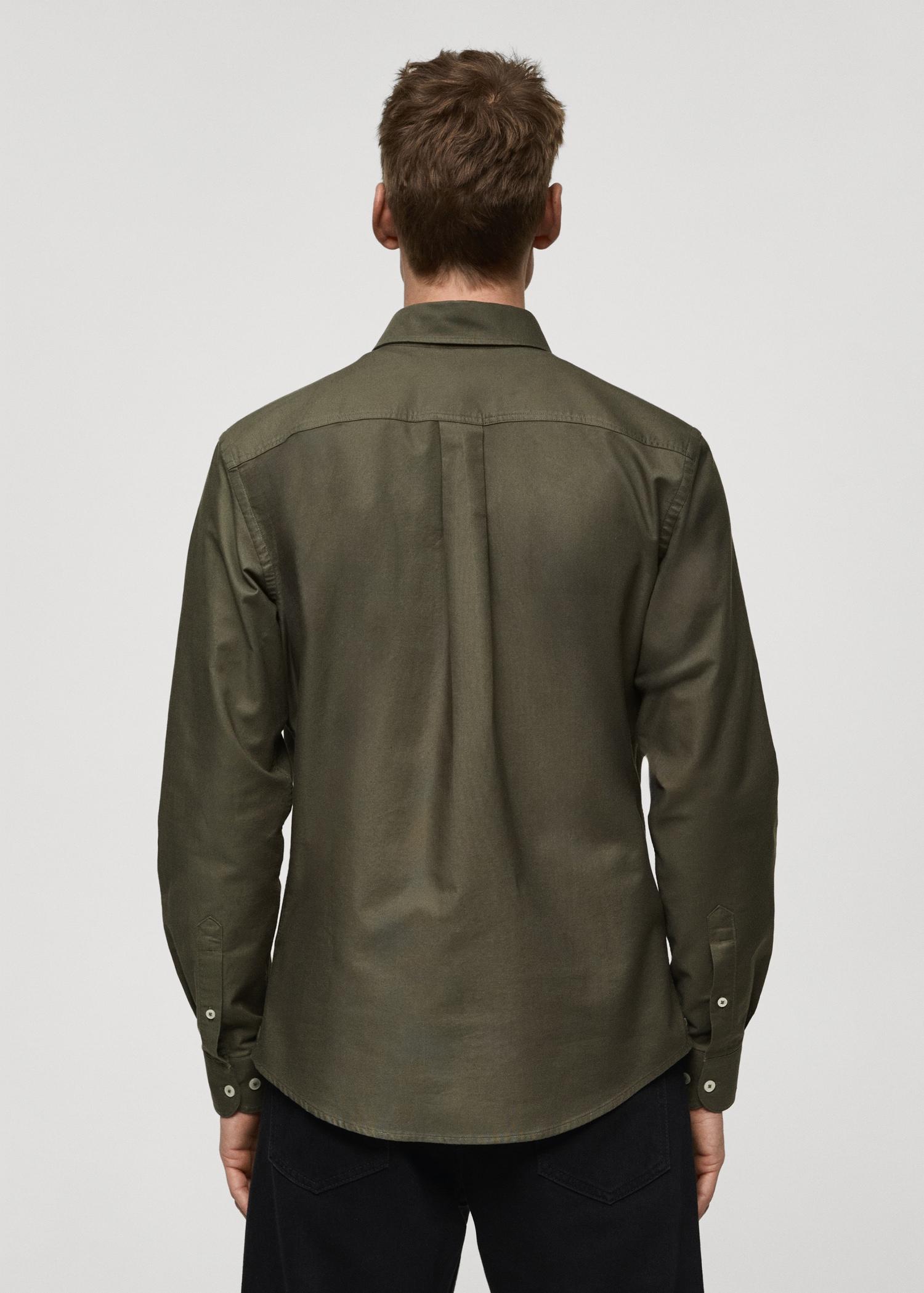 100% cotton Oxford shirt - Men | MANGO USA Product Image