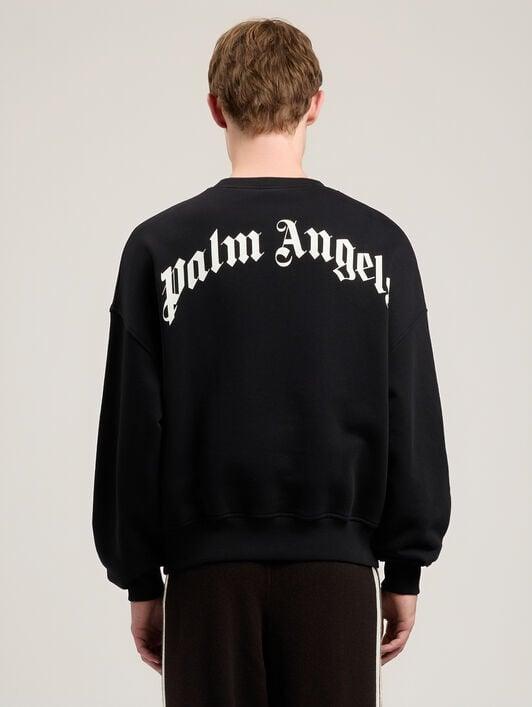 Back Curved Logo Loose Sweatshirt Product Image
