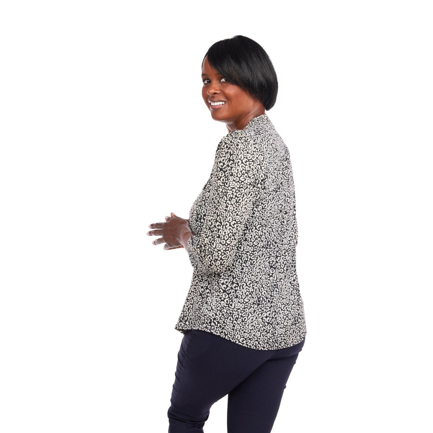 Cocomo Black & White Leopard Dot Print with Pockets Product Image