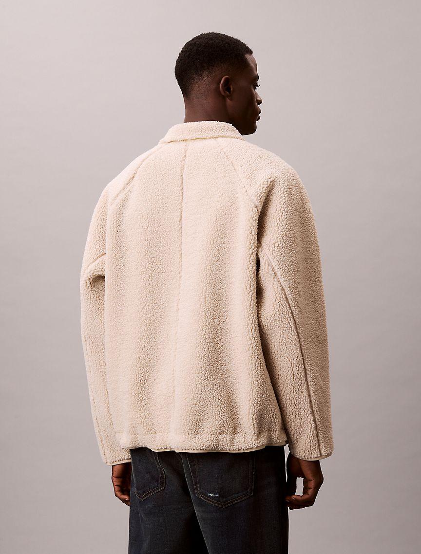 Sherpa Roll Neck Quarter Zip Sweatshirt Product Image