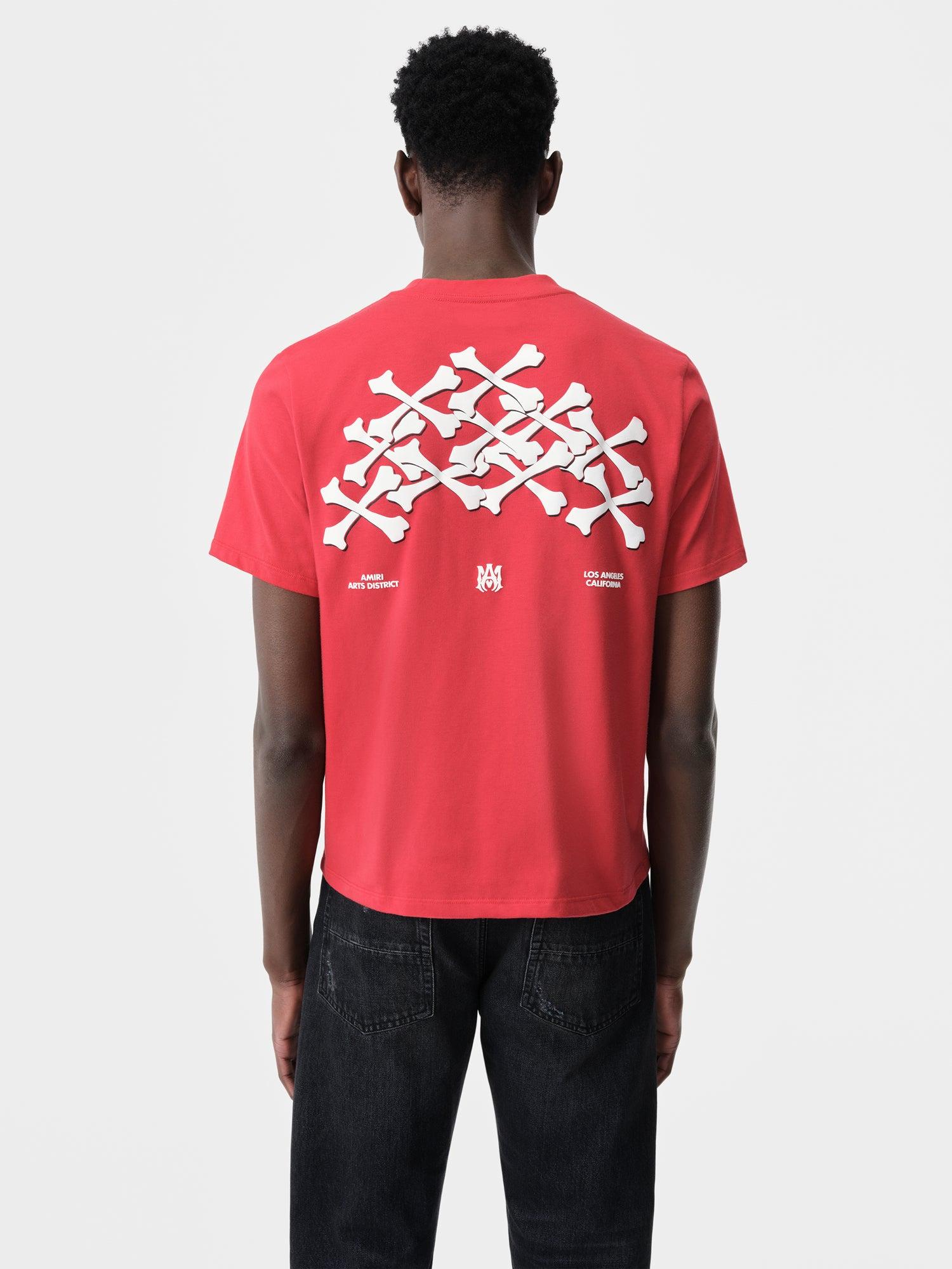 BONES STACKED TEE - Red Male Product Image