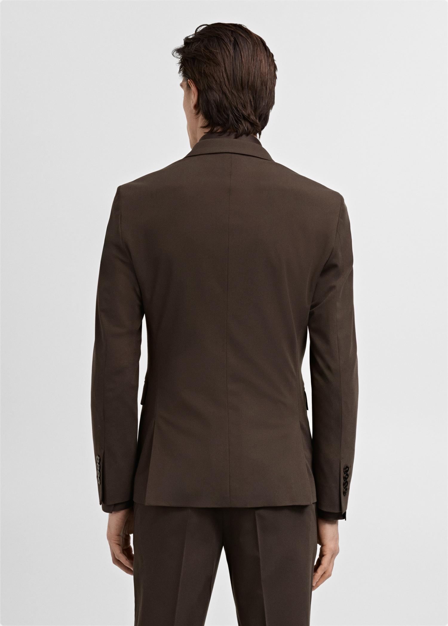 Super slim-fit suit jacket in stretch fabric - Men | MANGO USA Product Image