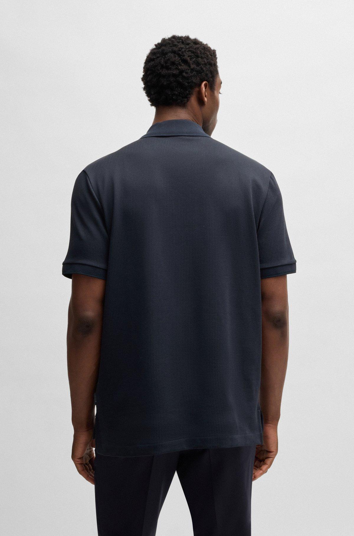 Polo shirt with seersucker structure Product Image