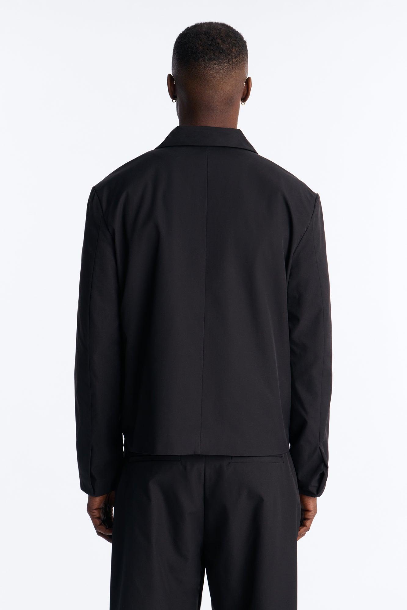Heirloom Cropped Double Breasted Blazer - Black Male Product Image