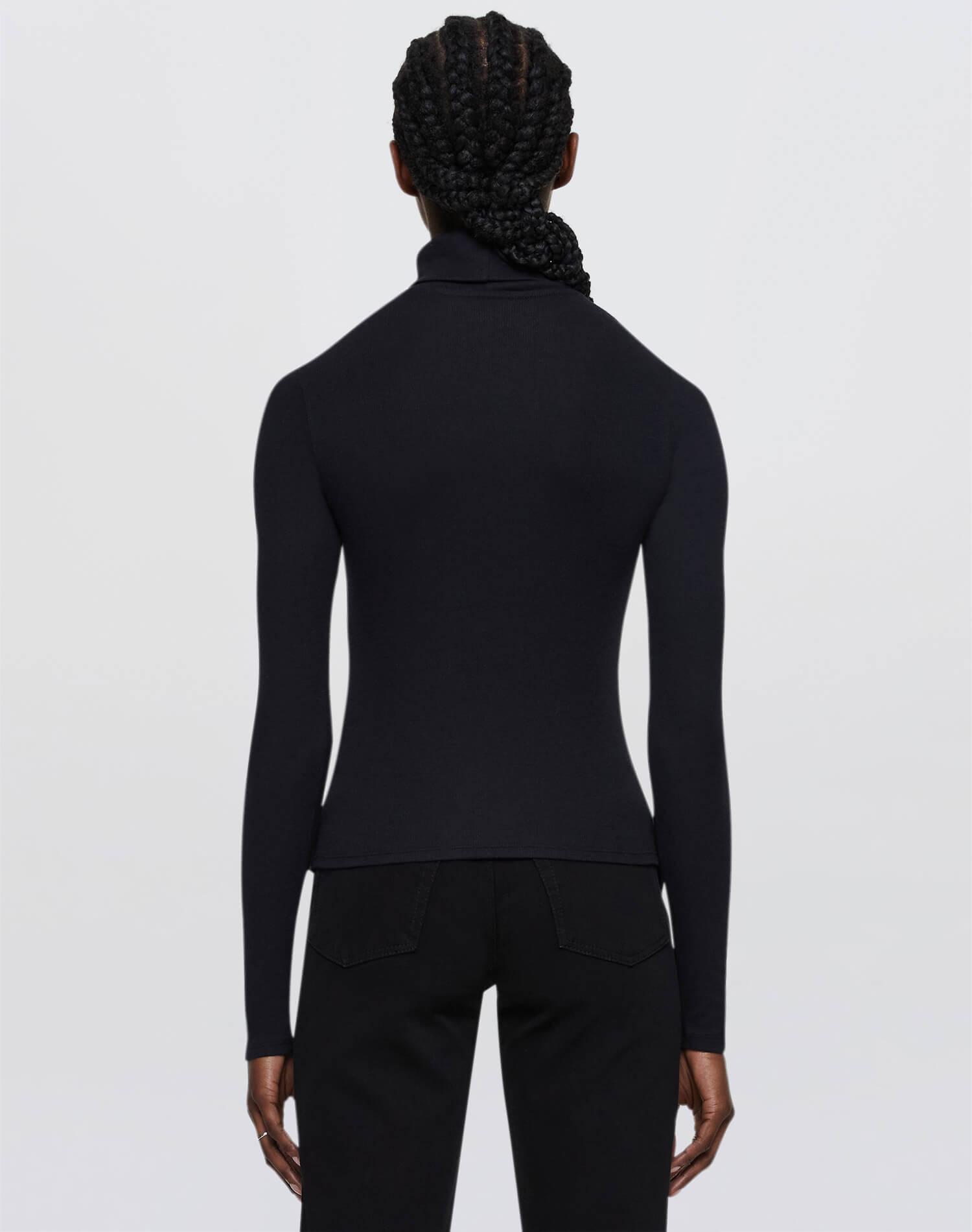 Ribbed Turtleneck - Black Female Product Image