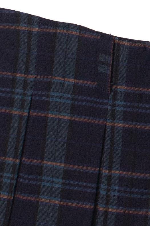 Low Rise Plaid Mini Skort Product Image