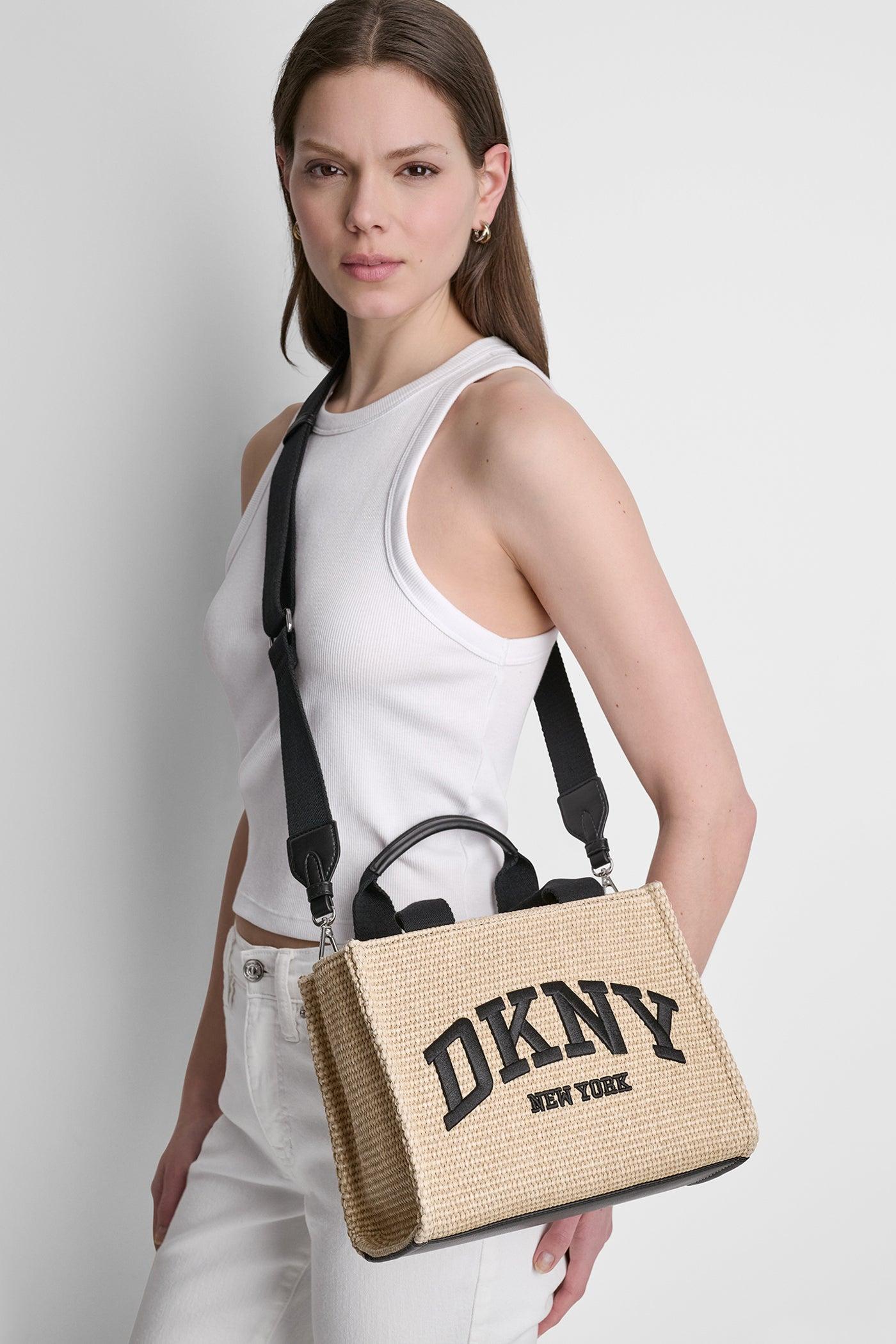HADLEE SMALL STRAW LOGO TOTE Product Image