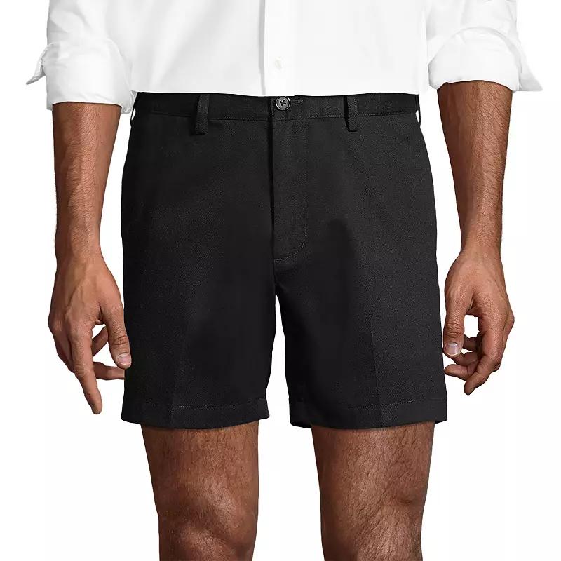 Men's Lands' End Comfort Waist 6-inch No-Iron Chino Shorts,  Product Image
