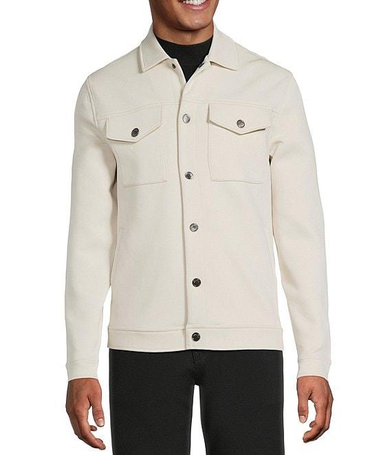 Murano Liquid Luxury Slim Fit Neoprene Trucker Jacket Product Image