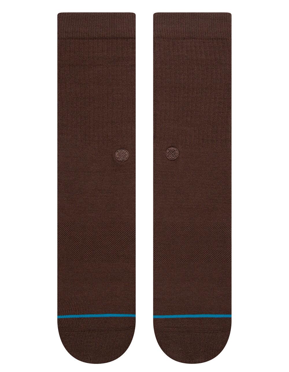STANCE Icon Mens Athletic Crew Socks - BROWN Product Image