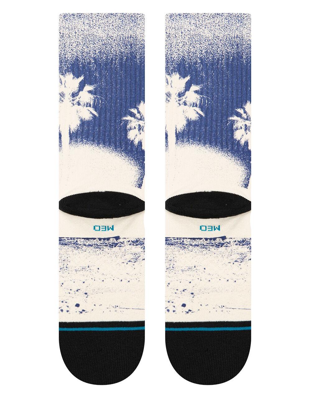 STANCE In Paradise Mens Crew Socks - WHT/BLUE Product Image