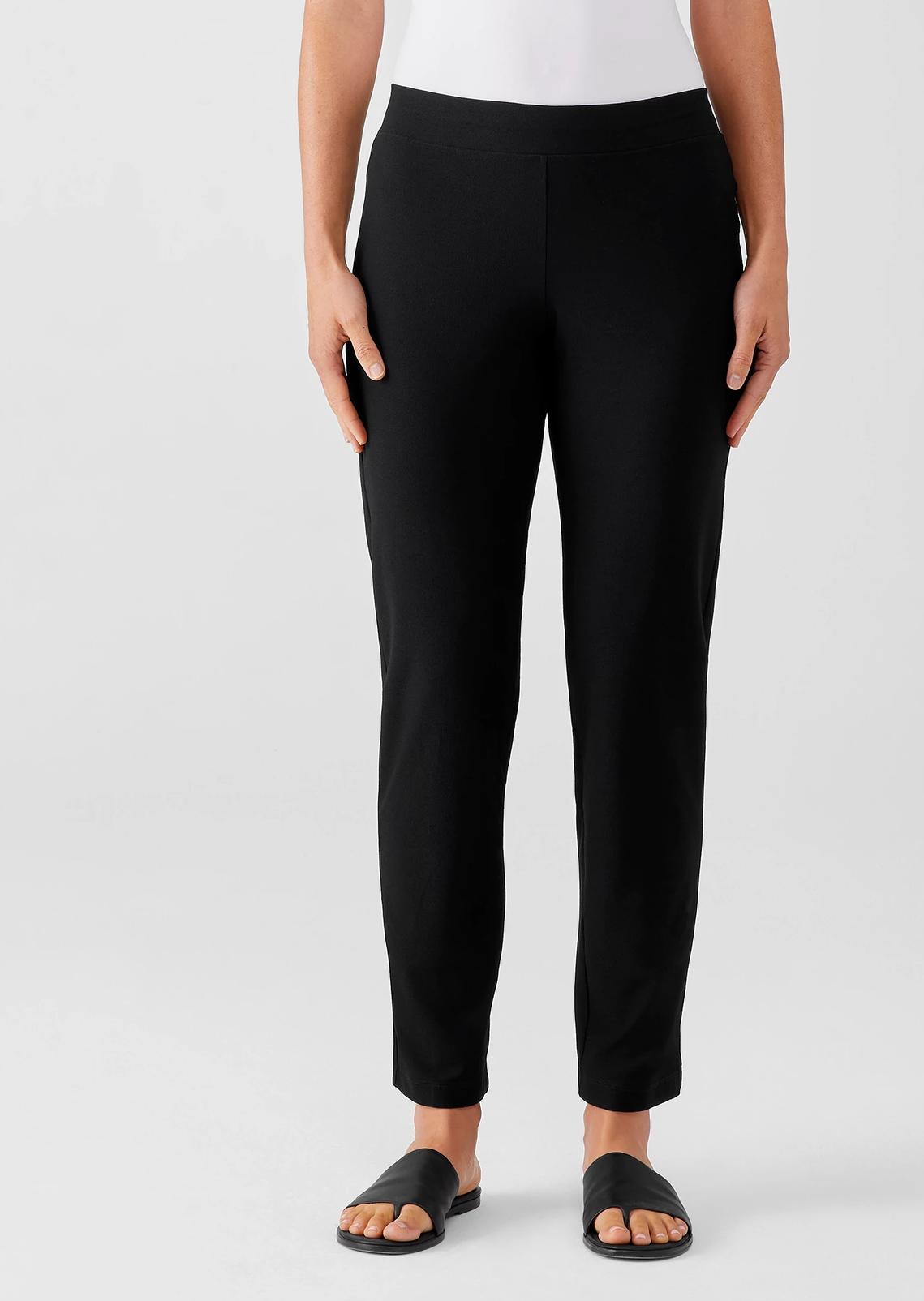 Eileen Fisher Crepe Slim Ankle Pants (only 3X left) Product Image