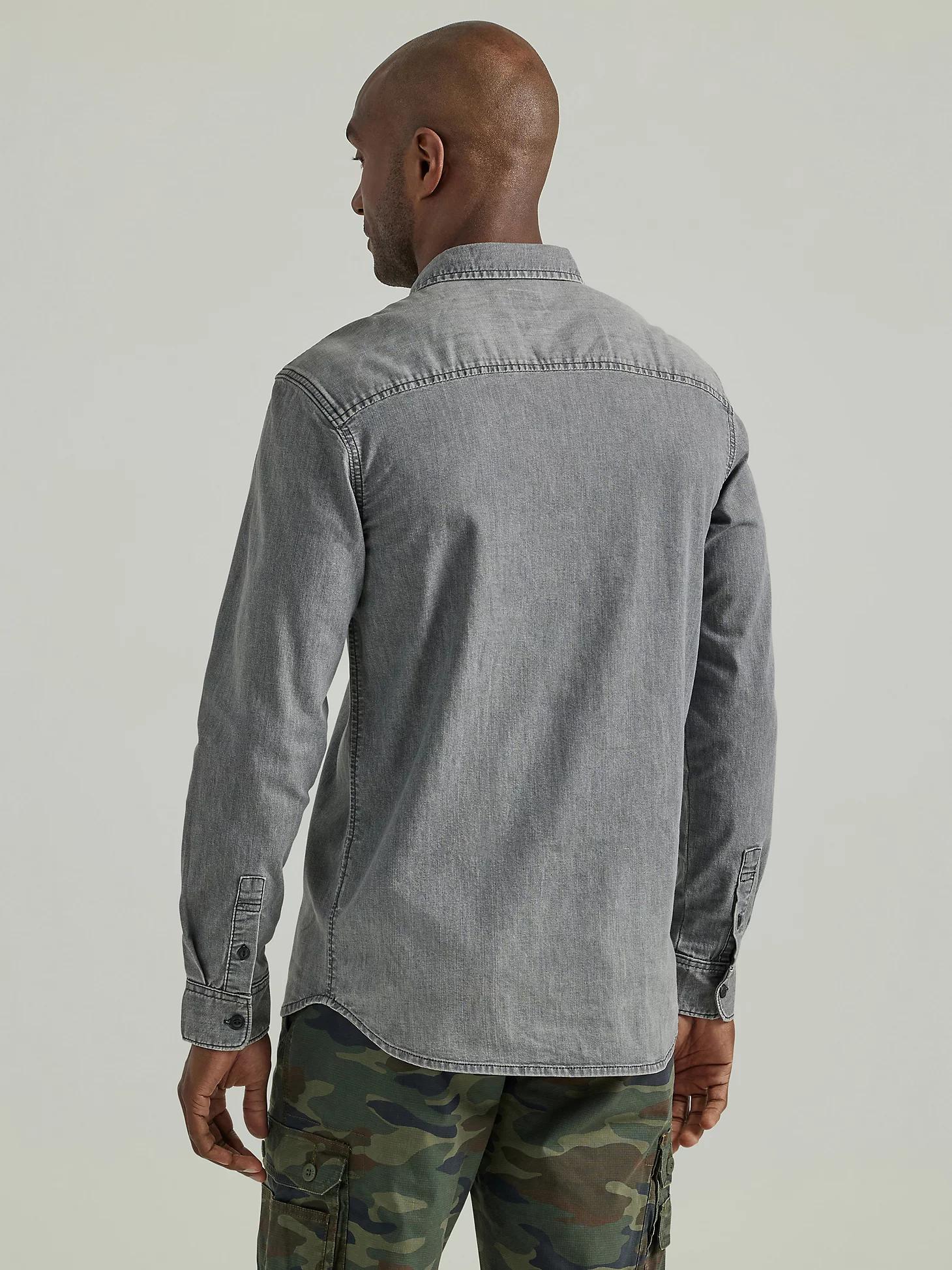 Men's Extreme Motion All Purpose Denim Button Down Shirt | Men's Tops & Tees | Lee® Product Image