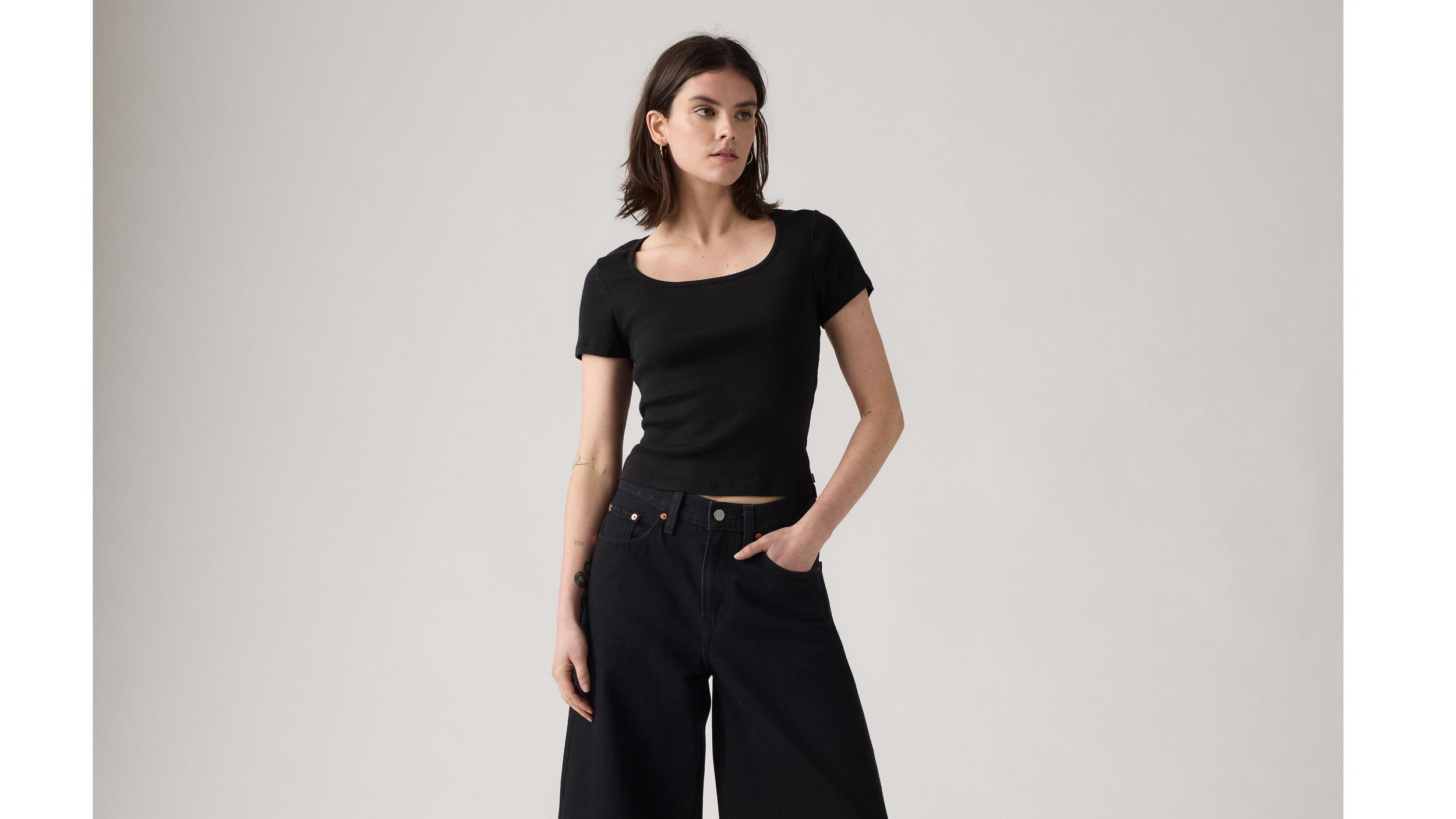 Essential Square Neck Tee Product Image