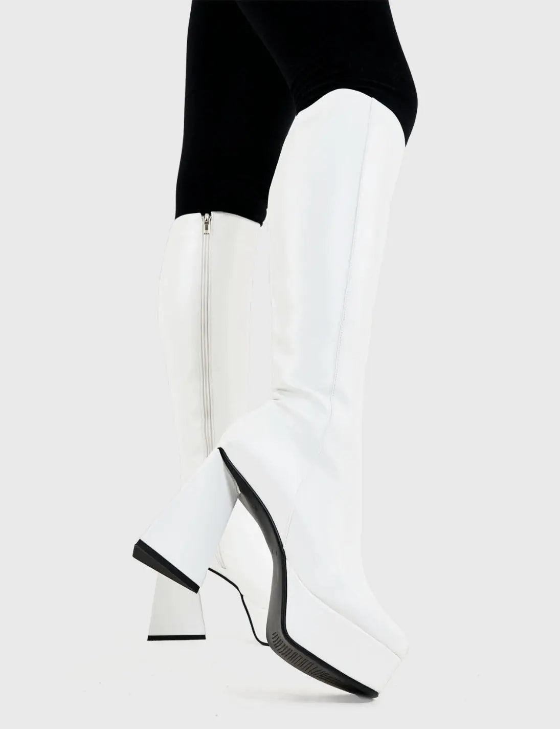 Keepin' It Classy Platform Knee High Boots Product Image