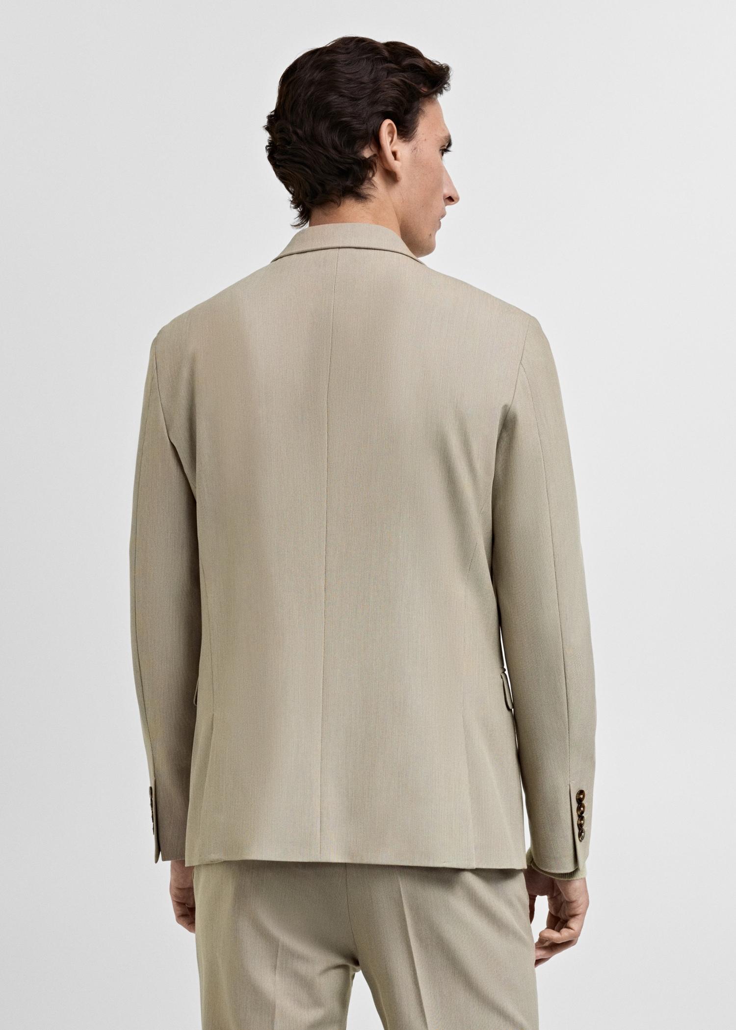 Super slim-fit suit jacket in stretch fabric - Men | MANGO USA Product Image