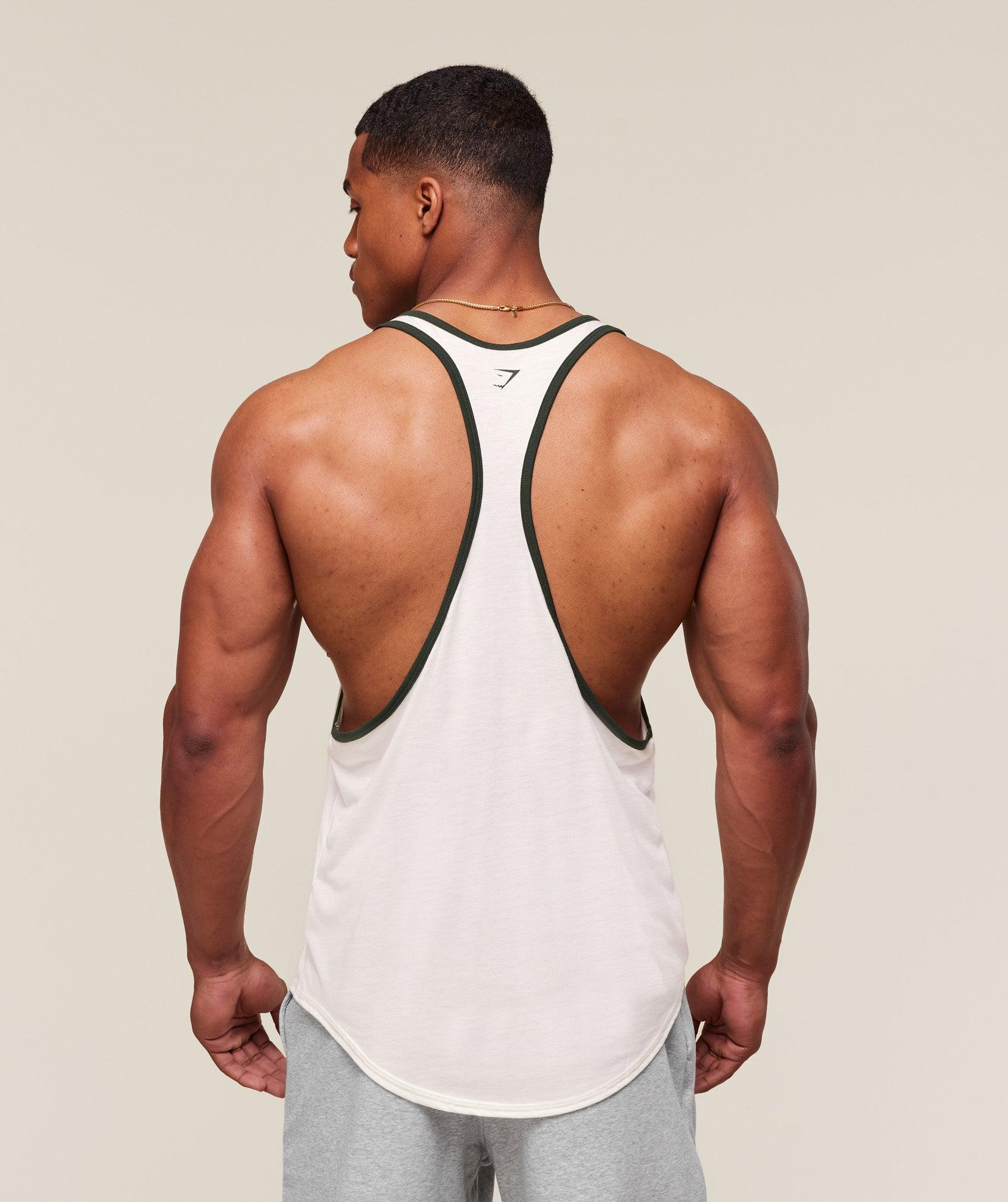 Gymshark GSLC Ringer Stringer - Soft White Male Product Image