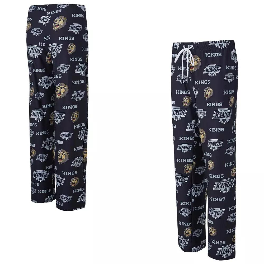 Women's Concepts Sport Black Los Angeles Kings Zest Allover Print Knit Pants, Size: Small, Kgs Black Product Image