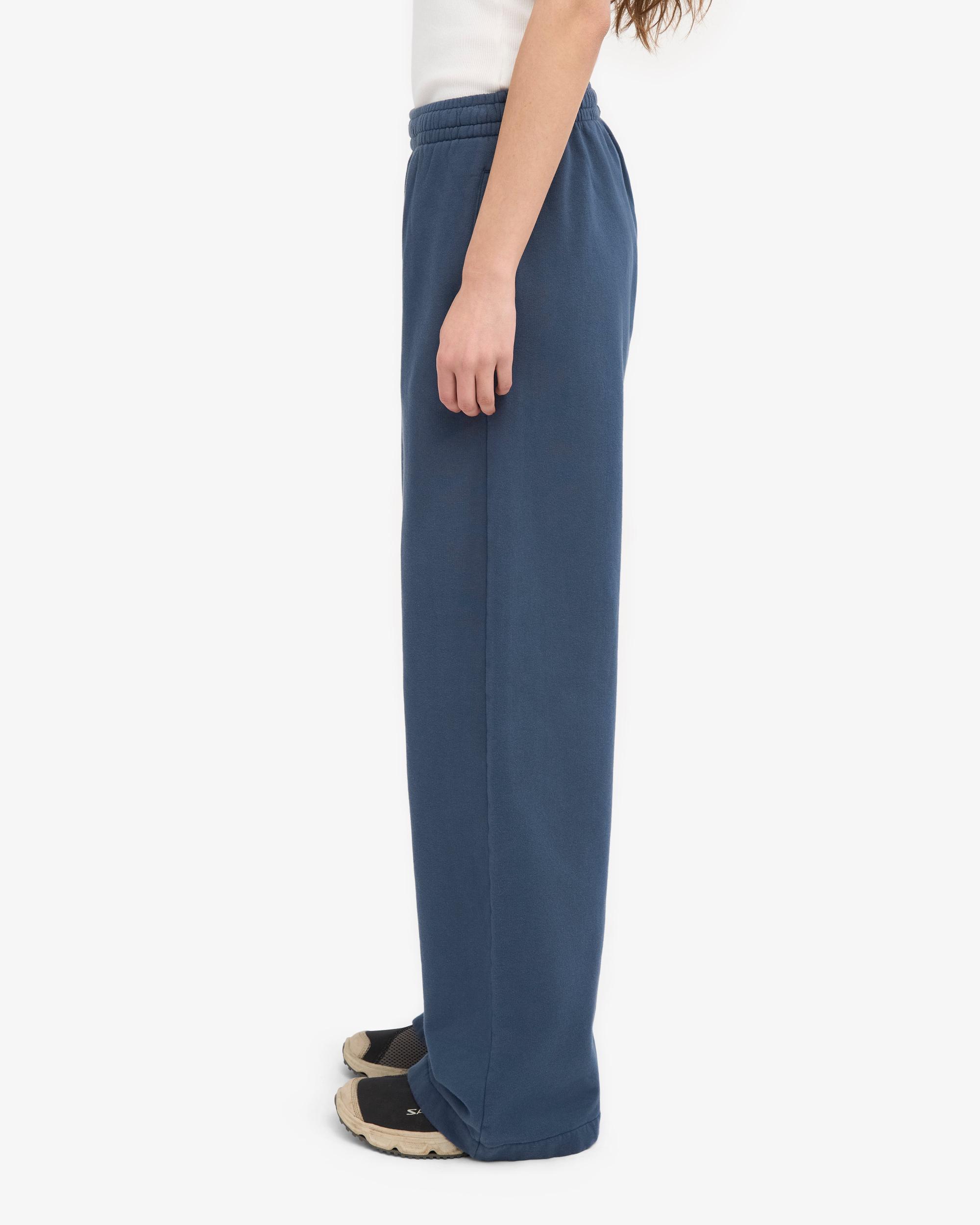 Organic Straight Leg Sweatpants - Pacific Blue Product Image