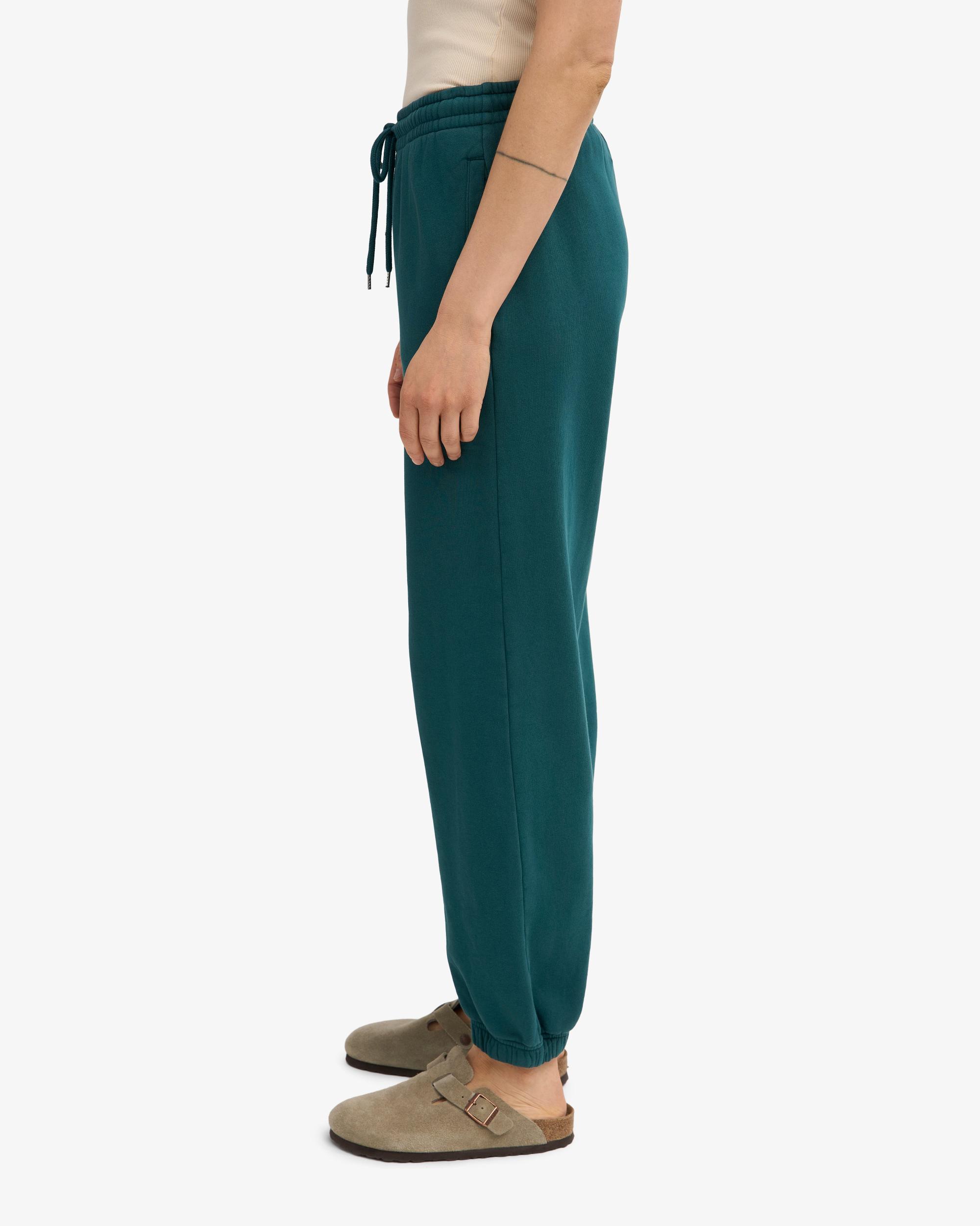 Organic Relaxed Sweatpants - Emerald Green Product Image