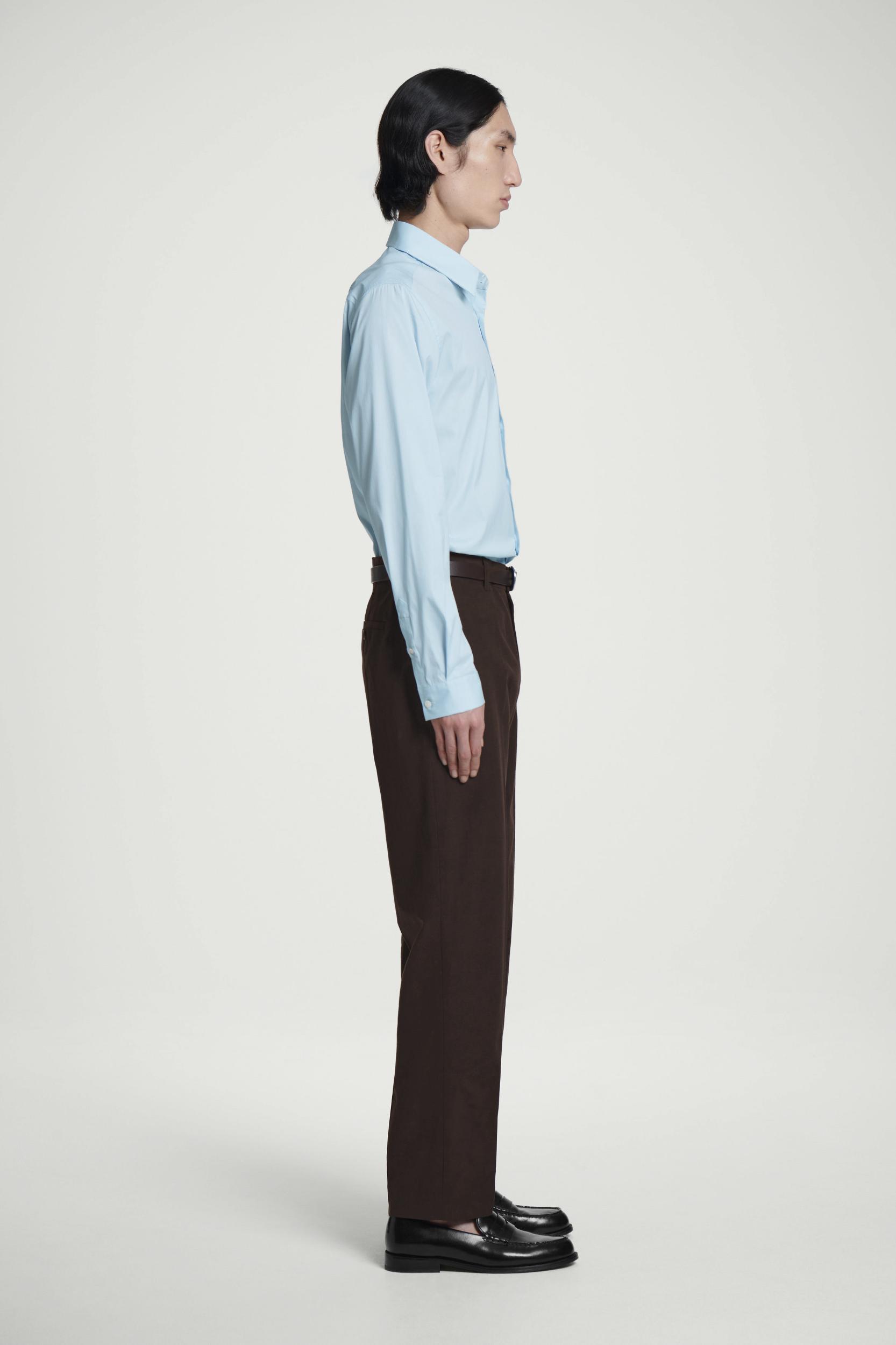 SLIM TAILORED POPLIN SHIRT Product Image