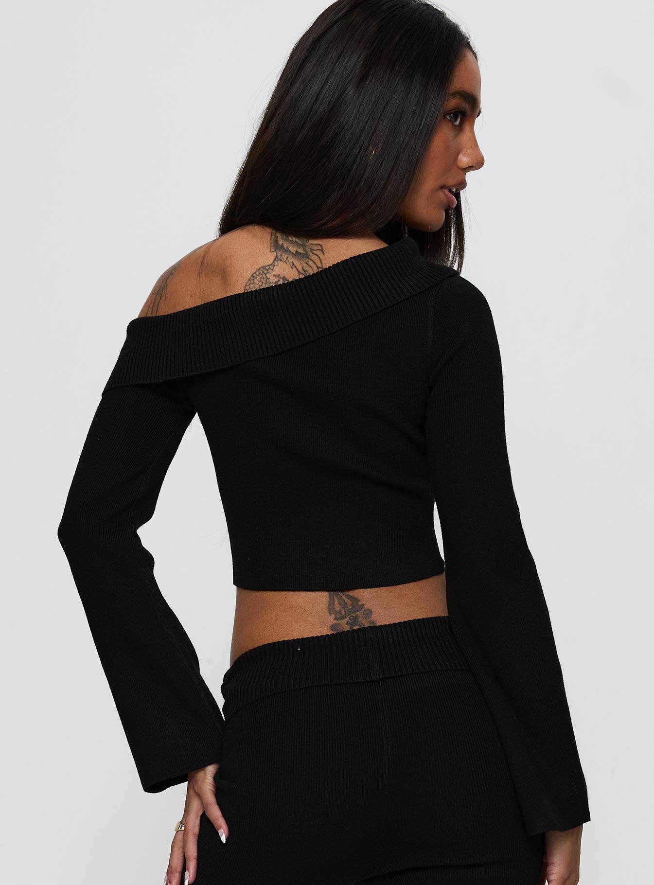 Sina Off The Shoulder Top Black Product Image