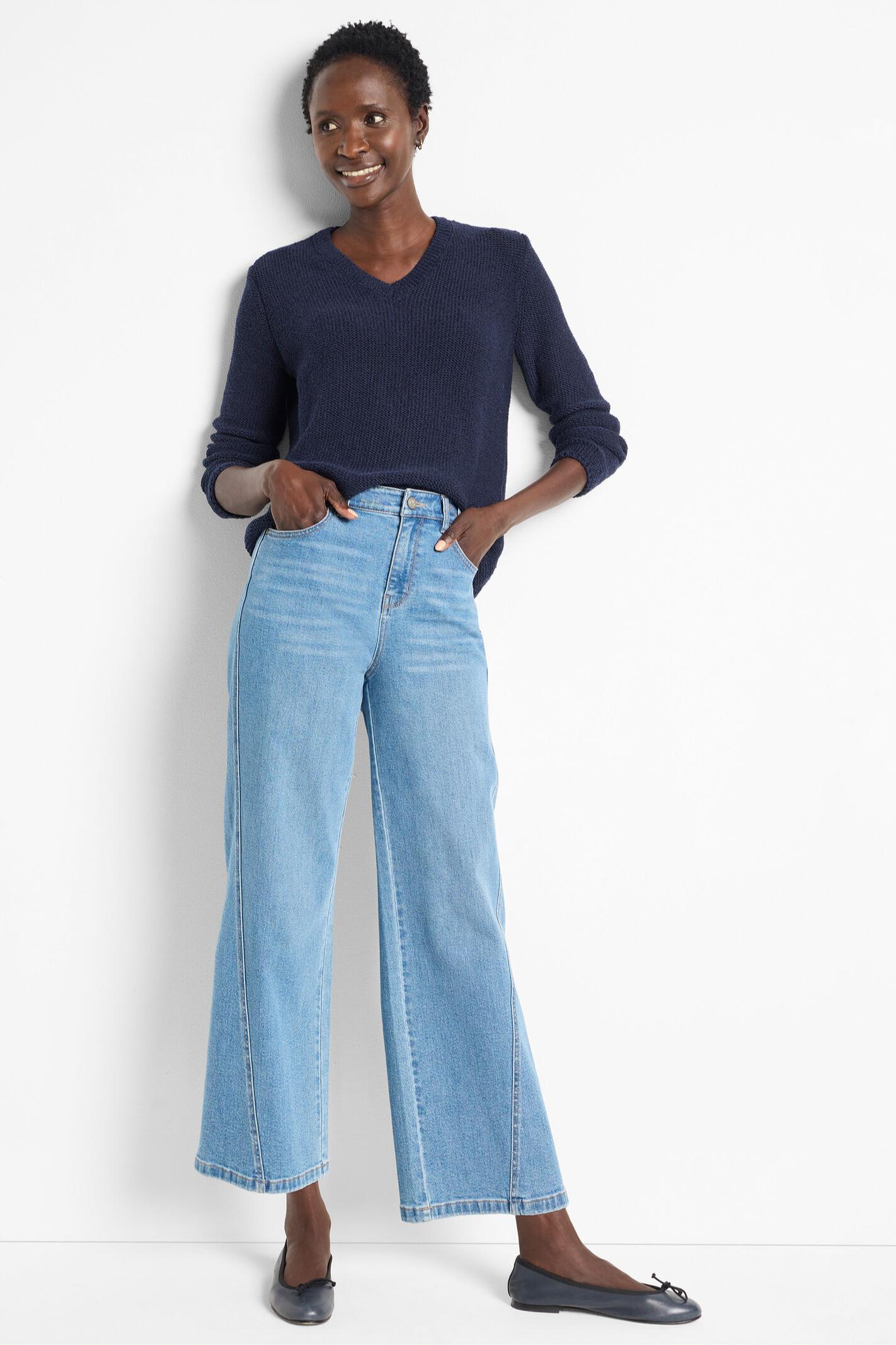 Crimpy Cord Sweater - Dark Indigo Product Image