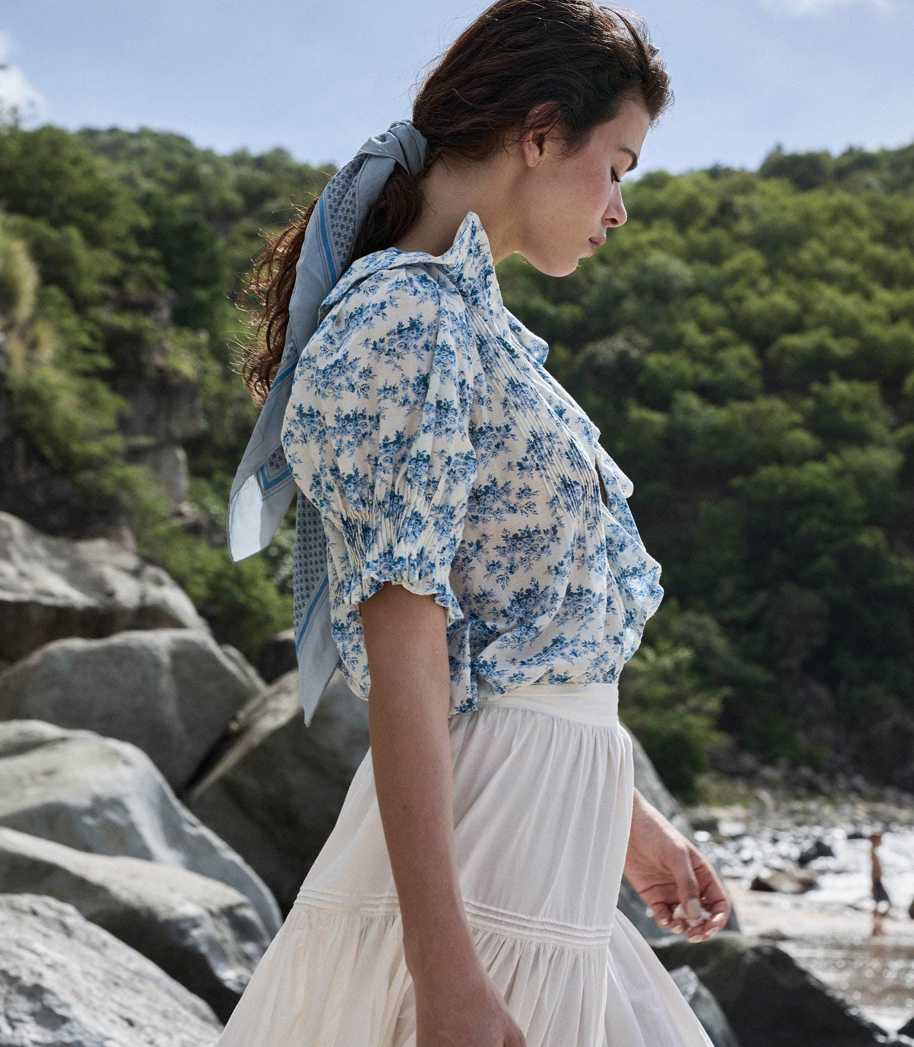 HENRI TOP -- BLEU ROSIER FLORAL Product Image