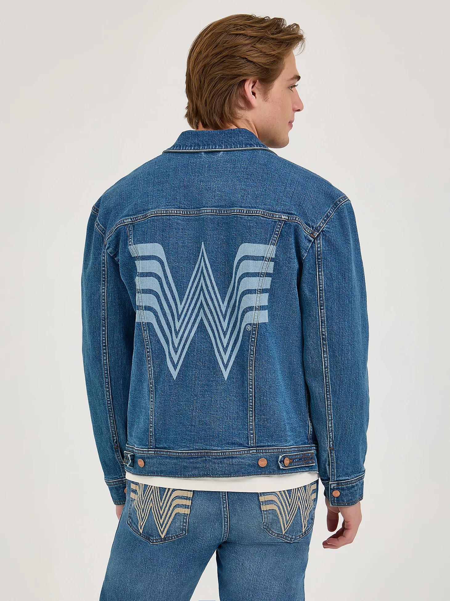 Wrangler x Whataburger Laser Denim Jacket | Men's JACKETS & OUTERWEAR | Wrangler® Product Image