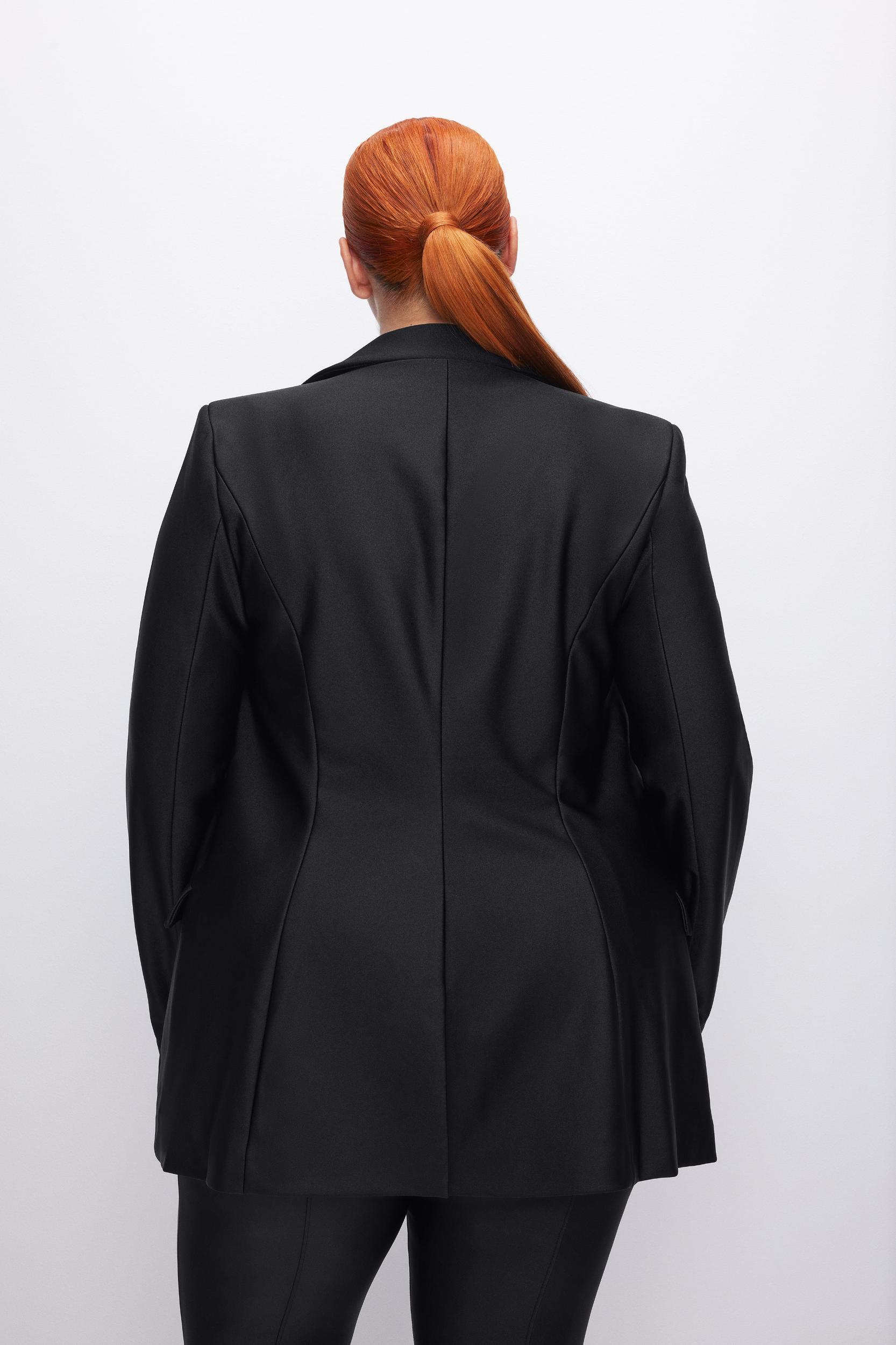 COMPRESSION SHINE SCULPTED BLAZER | BLACK001 Product Image