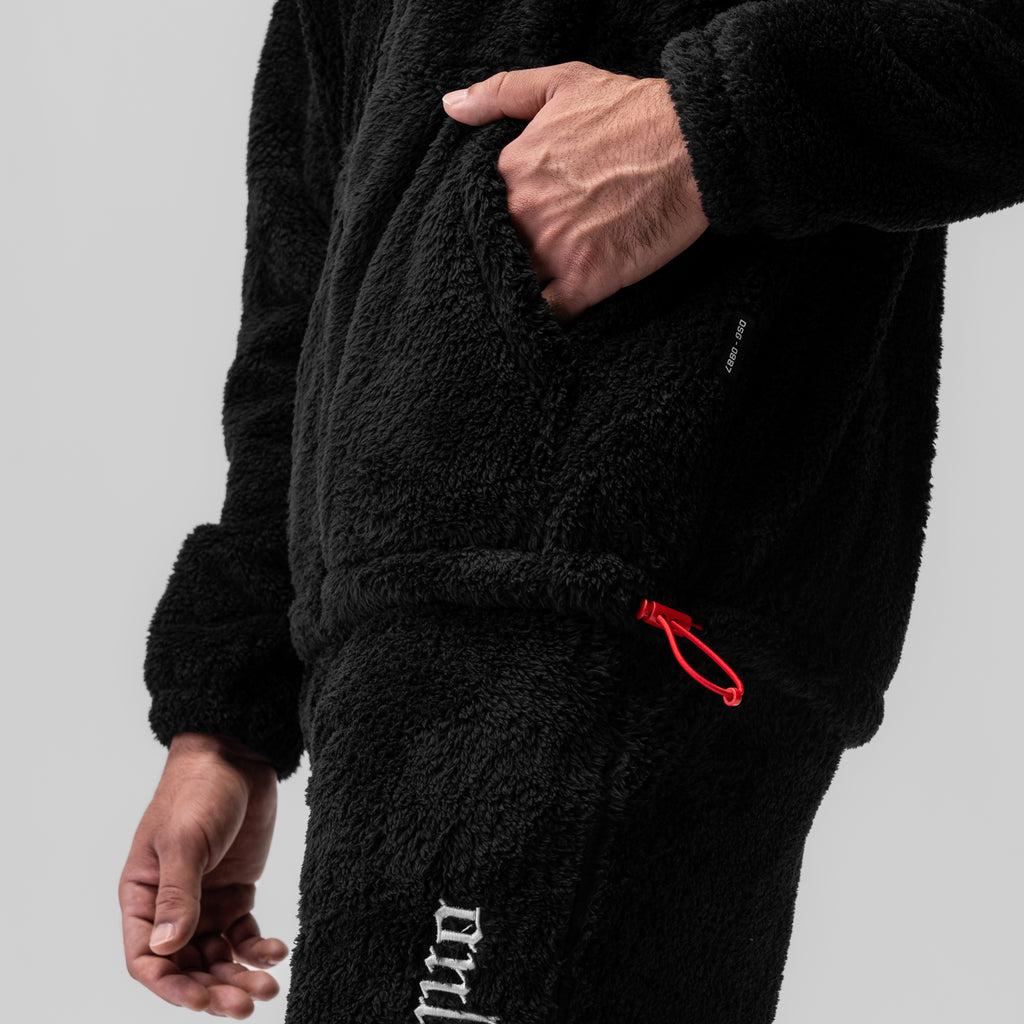 0553. Sherpa Recovery Hoodie - Black/White Product Image