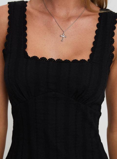 Dasha Mini Dress Black Product Image