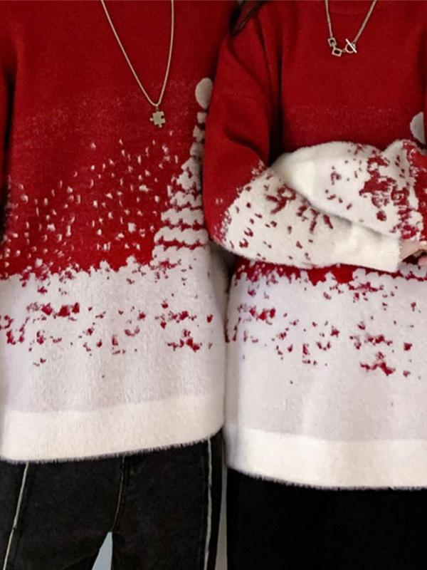 Men's Christmas Tree Jacquard Sweater Product Image