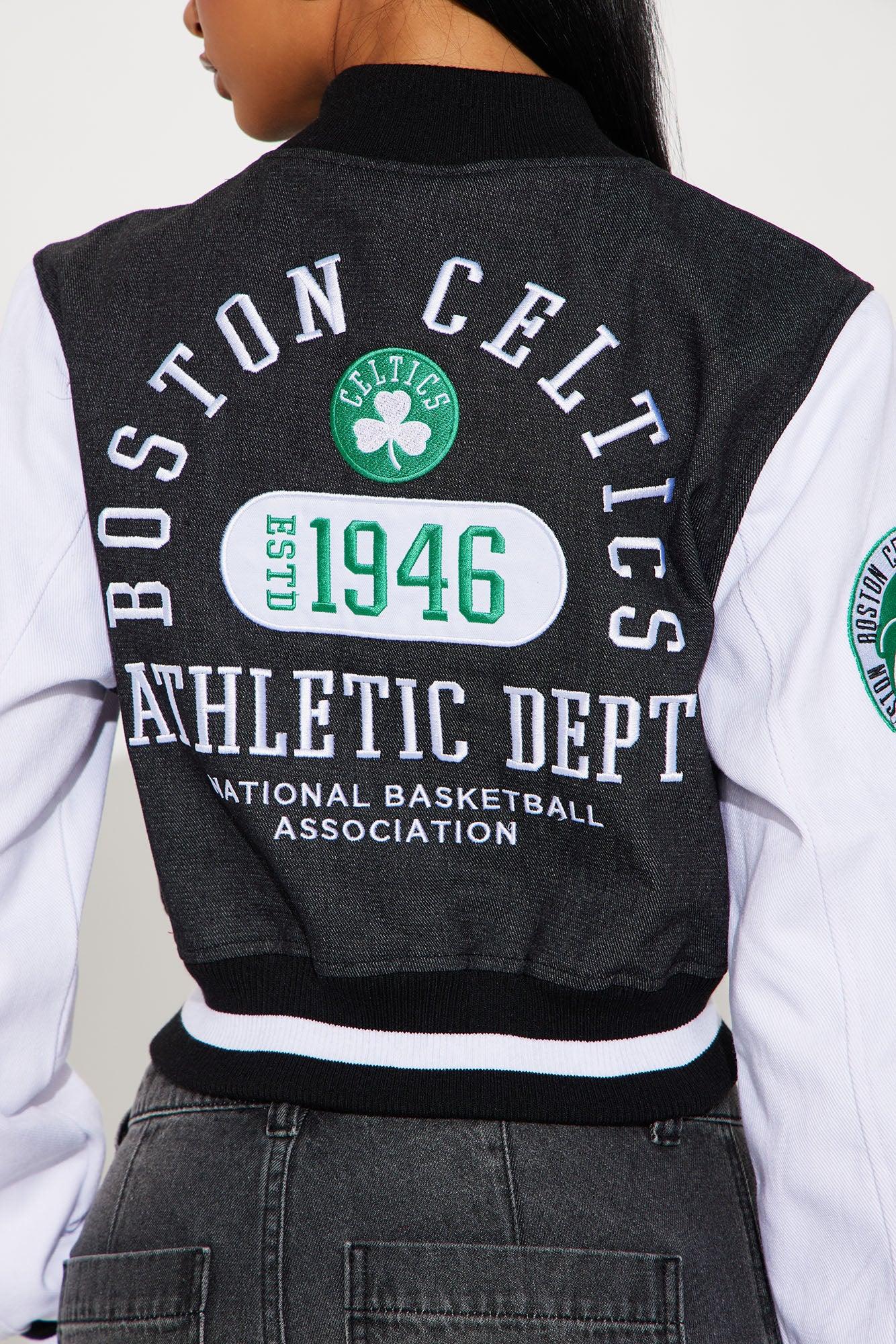 Celtics Home Game Jacket - Black Wash Product Image