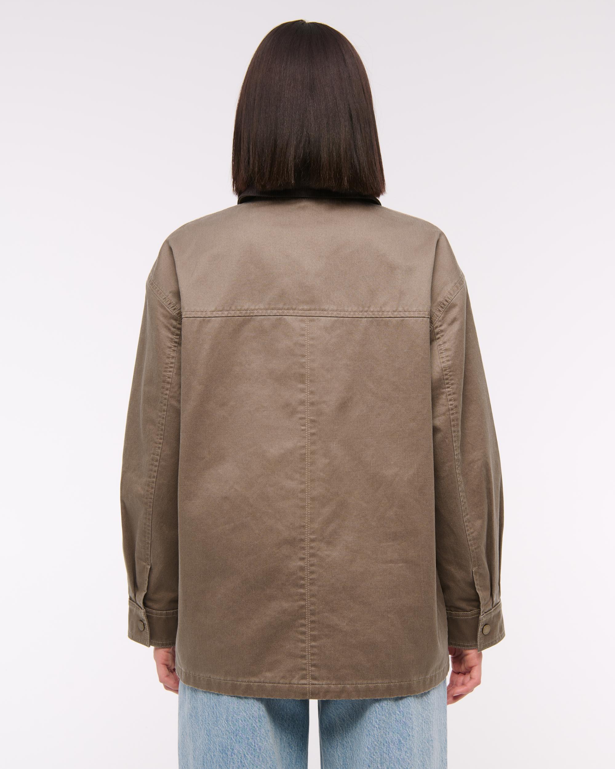 Mid-Length Waxed Barn Jacket Product Image
