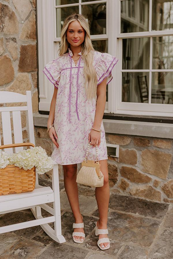 Tea Garden Dreaming Floral Mini Dress Product Image